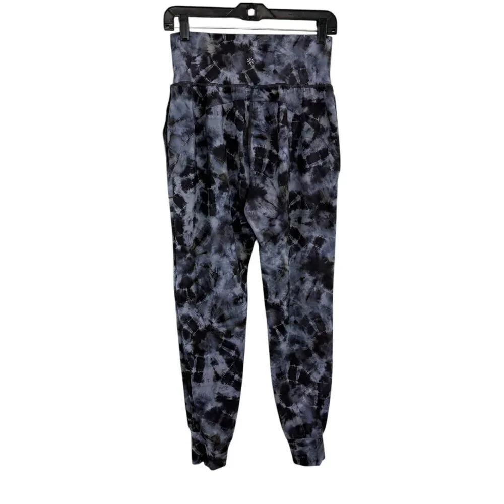 Athleta Tie Dye Salutation Printed Jogger Pants with Pockets Women's Size Small
